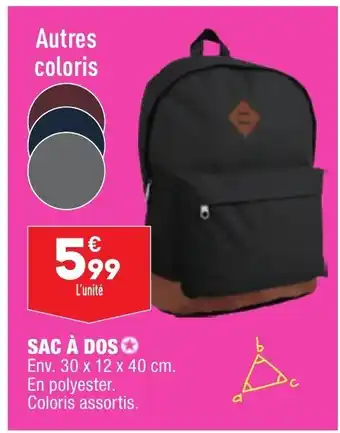 ALDI Sac à Dos offre