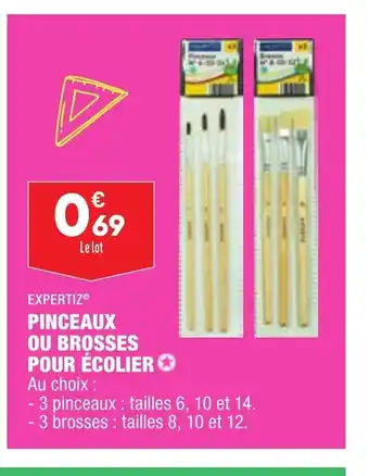 ALDI Pinceaux Ou Brosses Pour écolier offre