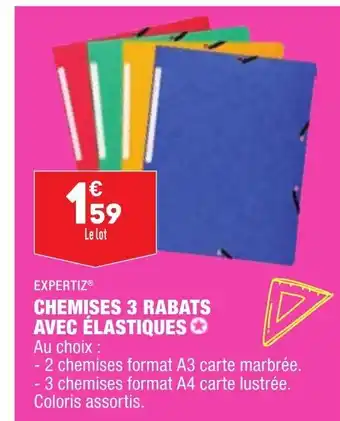 ALDI Chemises 3 Rabats Avec Élastiques offre