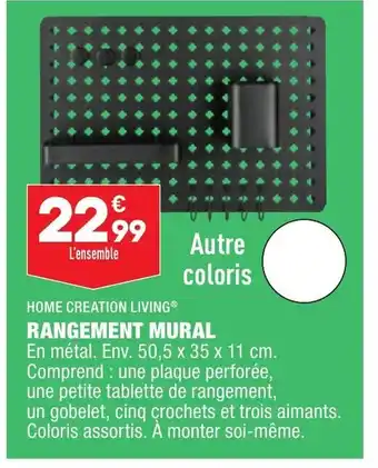 ALDI Home Creation Living Rangement Mural offre