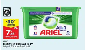 ALDI Ariel Lessive En Dose All In 1 offre