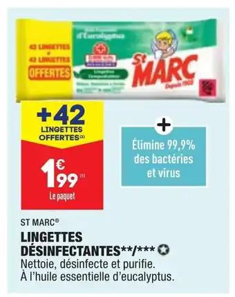 ALDI St Marc Lingettes Désinfectantes offre