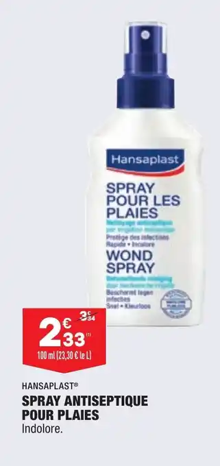 ALDI Hansaplast Spray Antiseptique Pour Plaies offre