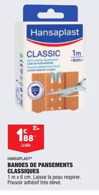 ALDI Hansaplast Bandes de Pansements Classiques offre