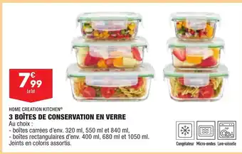 ALDI 3 Boîtes de Conservation En Verre offre
