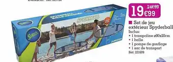 Kandy Set De Jeu Extérieur Spyderball Scatch offre