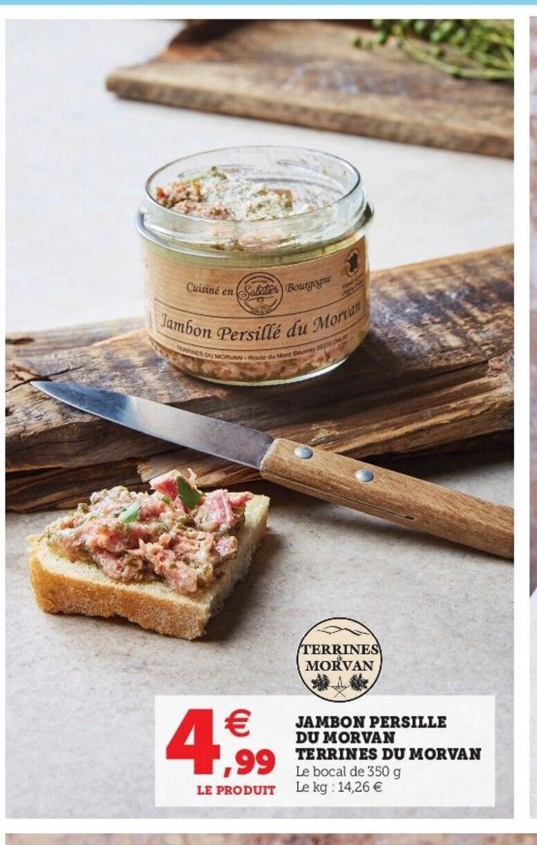 Promo Jambon Persille Du Morvan Terrines Du Morvan chez Super U