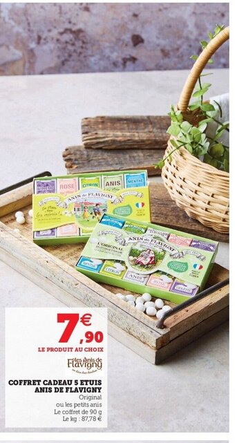 Super U Coffret Cadeau 5 Etuis Anis de Flavigny offre