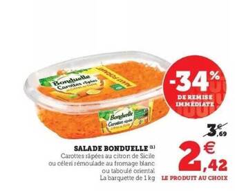 Hyper U Salade Bonduelle offre