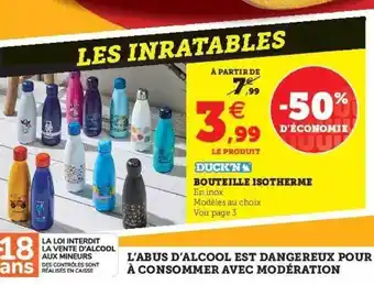 Hyper U Bouteille Isotherme Duck'n offre