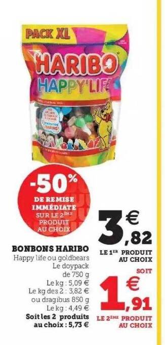 Hyper U Bonbons Haribo offre