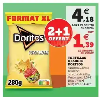 Hyper U Tortillas & Sauces Doritos offre