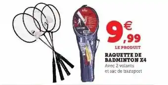 Raquette De Badminton X4