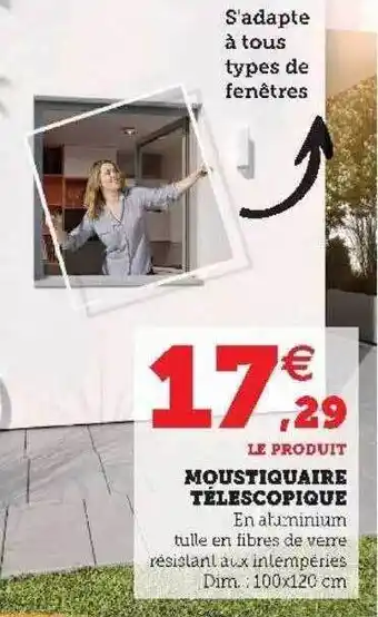 Hyper U Moustiquaire Télescopique offre