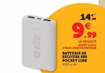 Batterie De Secours Sbs Pocket Line