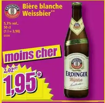 Norma Bière Blanche Weissbier Erdinger Weißbier offre