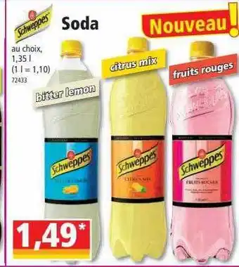 Norma Soda Schwepes offre