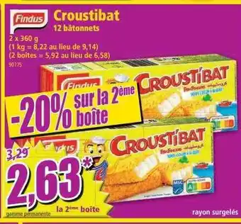 Norma Croustibat 12 Bâtonnets Findus offre