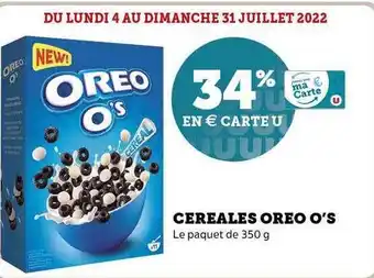 Super U Céréales Oreo O's offre