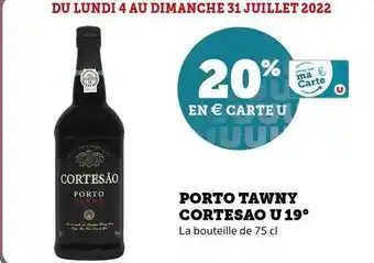 Super U Porto Tawny Cortesao U 19° offre