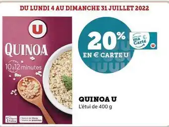 Super U Quinoa U offre