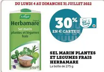 Super U Sel Marin Plantes Et Légumes Frais Herbamare offre