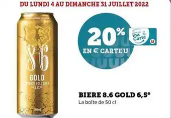 Super U Bière 8.6 Gold 6,5° offre