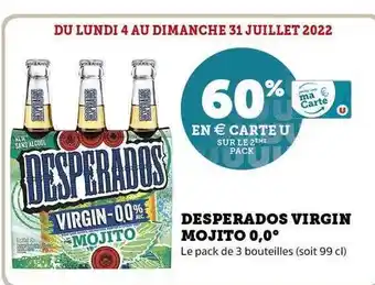 Super U Desperados Virgin Mojito 0,0° offre