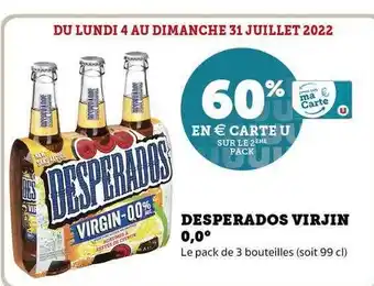 Super U Desperados Virjin 0,0° offre