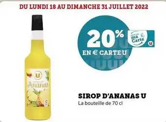 Sirop D'ananas U