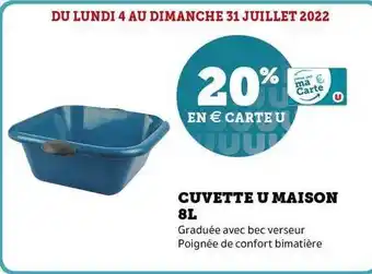 Super U Cuvette U Maison 8l offre