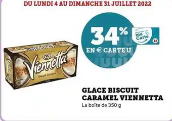Super U Glace Biscuit Caramel Viennetta offre
