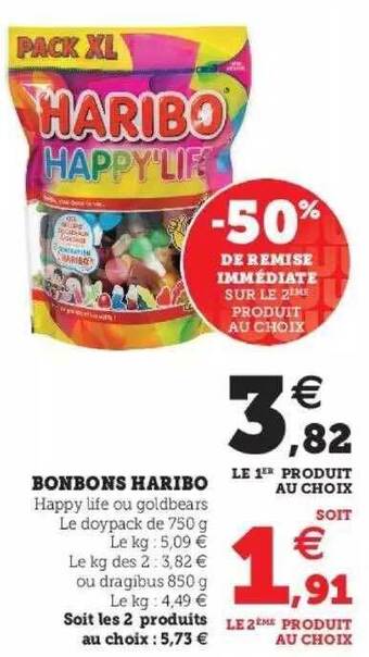 Super U Bonbons Haribo offre