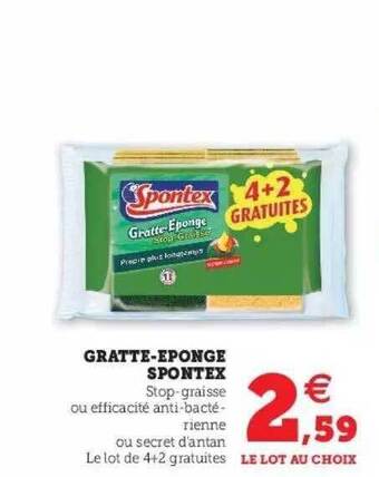 Super U Gratte-éponge Spontex offre