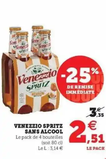 Super U Venezzio Spritz Sans Alcool offre