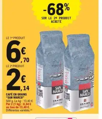 E.Leclerc San Marco Café En Grains offre