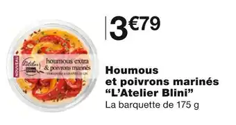 Monoprix L’atelier blini houmous et poivrons marinés offre