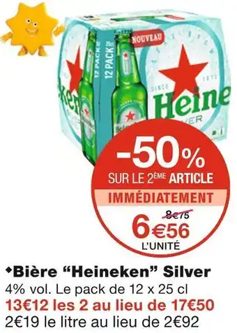 Monoprix Heineken bière silver offre
