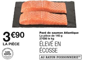 Pavé de saumon atlantique