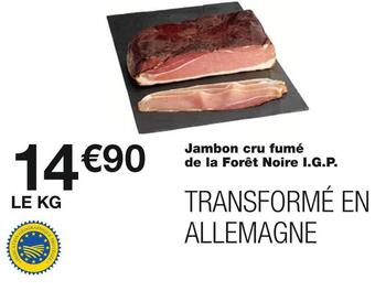 Monoprix Jambon cru fumé de la forêt noire i.g.p. offre