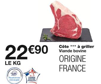 Monoprix Côte à griller offre
