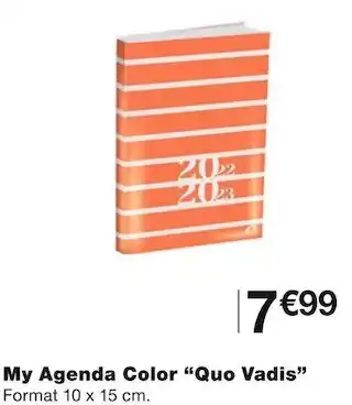 Monoprix Quo vadis my agenda color offre