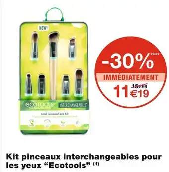 Kit pinceaux interchangeables pour les yeux