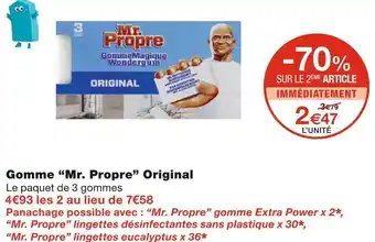 Monoprix Mr. propre gomme original offre