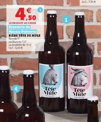 Super U Bière Tête de Mule offre