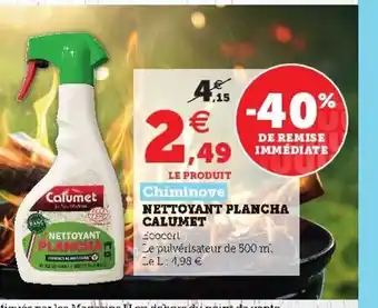 Super U Nettoyant Plancha Calumet offre