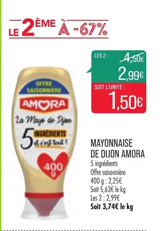 Match Mayonnaise De Dijon Amora offre