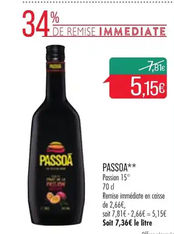 Match Passoa** offre