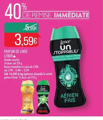 Match Parfum De Linge Lenor offre