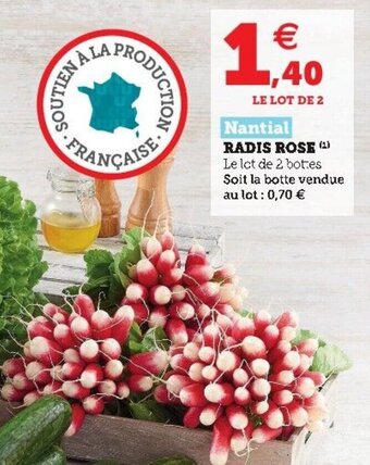 Super U Radis Rose offre